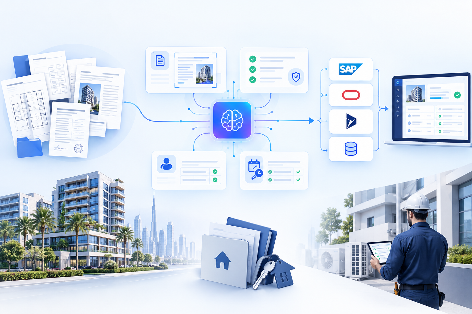 Real estate contract and lease automation